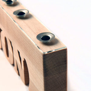 personalized menorah, hanukkah gift