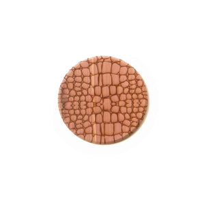 Cedar coaster with alligator animal print