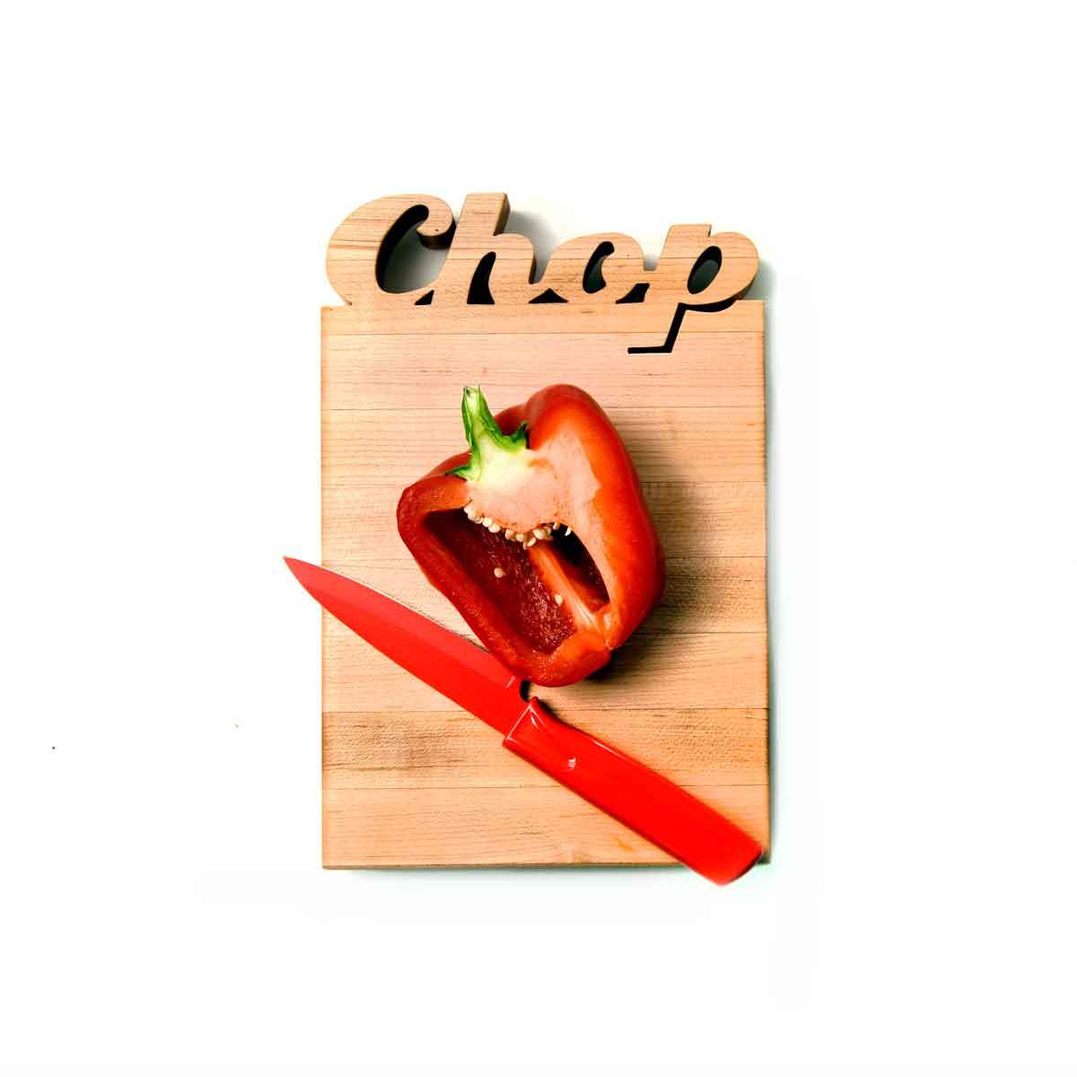 mini cutting boards - Chop cut out of wood - with bottle opener option