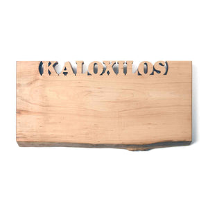 Live edge cutting board, maple
