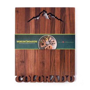Large Personalized Cutting Board - Mountains - Words with Boards - 1