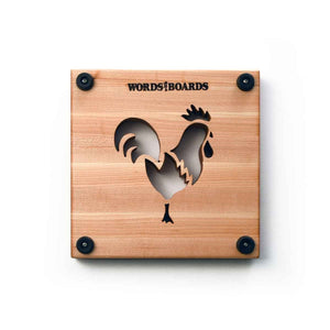 ROOSTER TRIVET - BACK