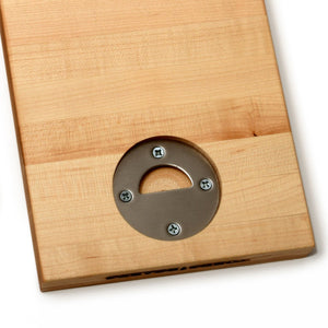 Cutting Board - chopping board with lips cut out and bottle opener - Words with Boards -3