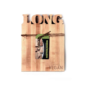 Vegan products - custom cutting board - words with boards