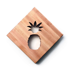 WOODEN TRIVET - PINEAPPLE