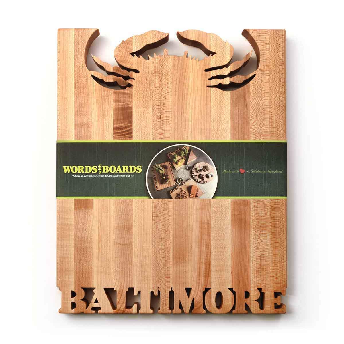 Wood cutting boards for CRAB/BALTIMORE - Words with Boards - 2
