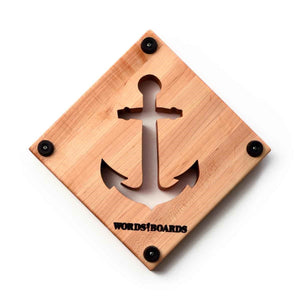 WOOD TRIVET - ANCHOR