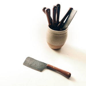 cheese knives, hand forged blade