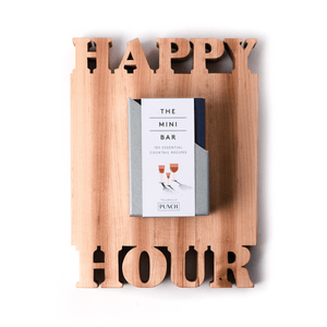 Happy Hour cutting board with The Mini Bar book bundle