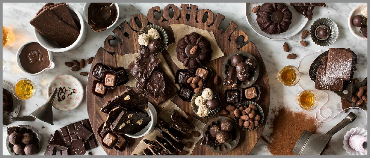 Health Benefits of Dark Chocolate. The Lazy Susan- A great way to display all that goodness
