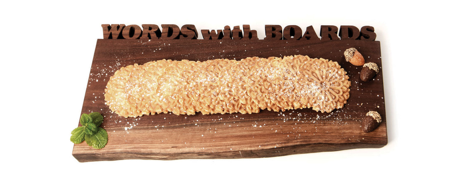 Personalized live edge cutting board