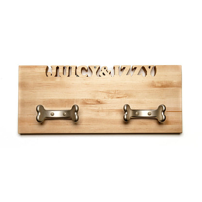 custom leash holder, bone hooks