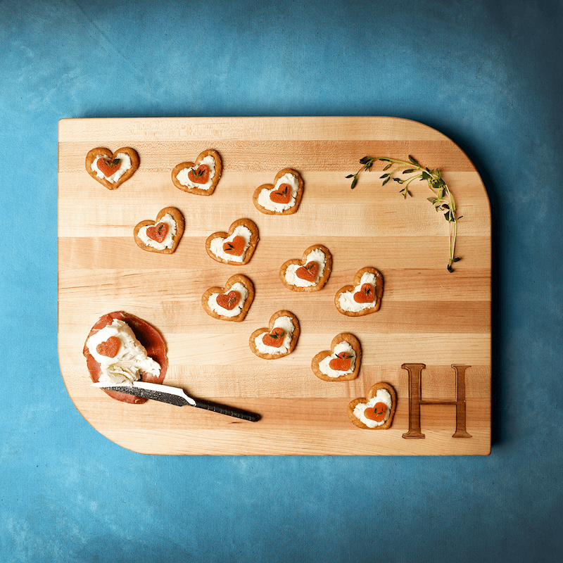 cutting board designs in maple wood, leaf shape