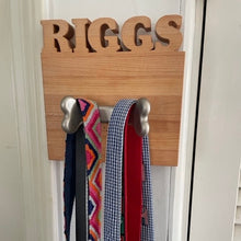 custom wooden leash holder