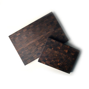 two sizes, Solid Walnut End Grain Cutting Boards