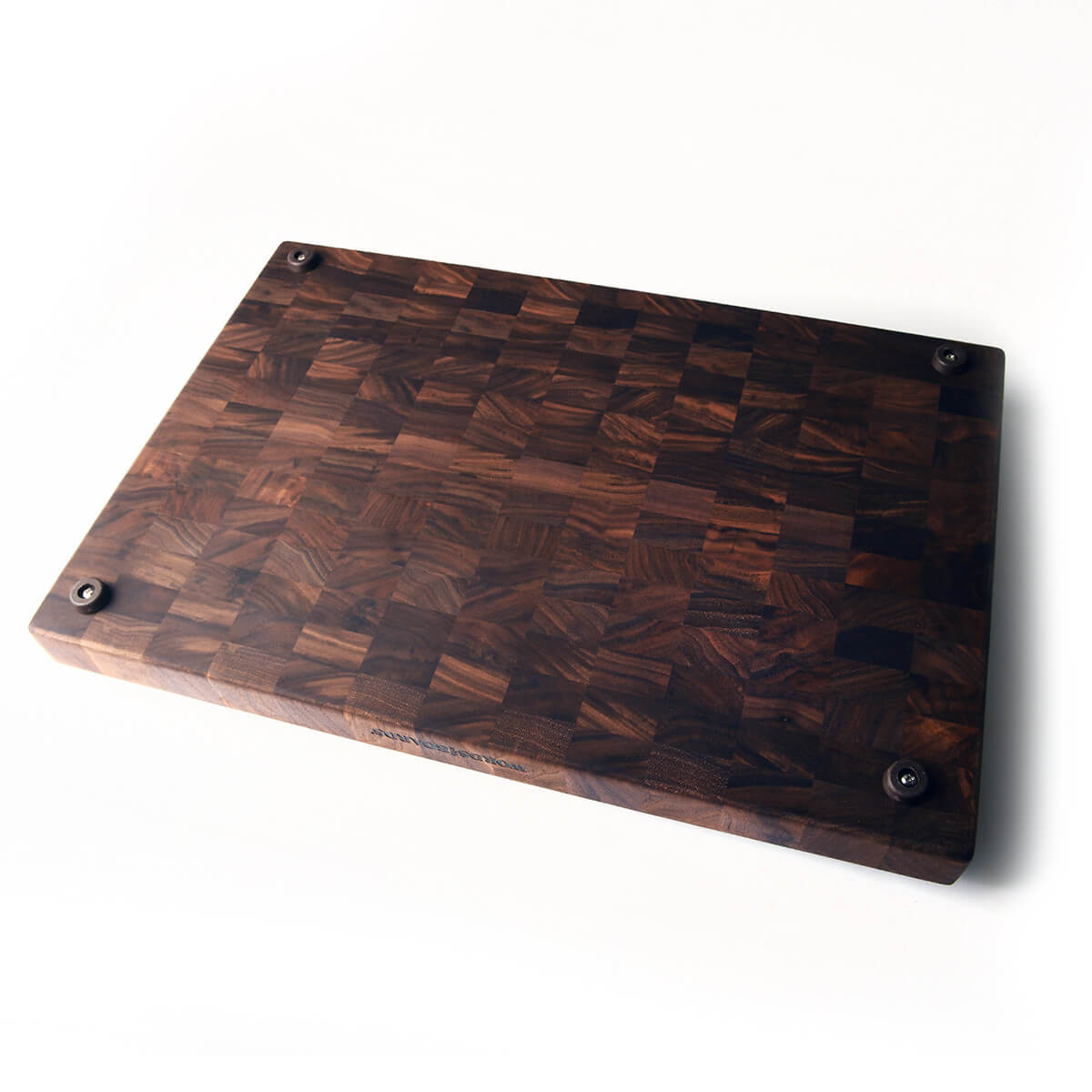 Solid Walnut End Grain Cutting Boards, 4 rubber feet on bottom