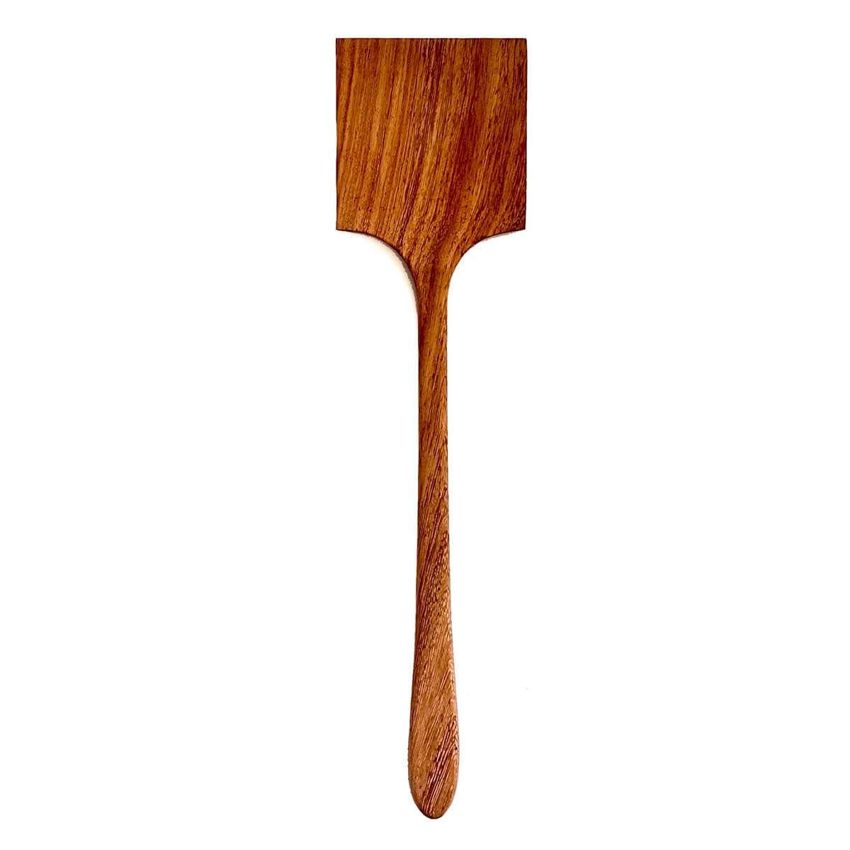 Wooden spatula on a white background