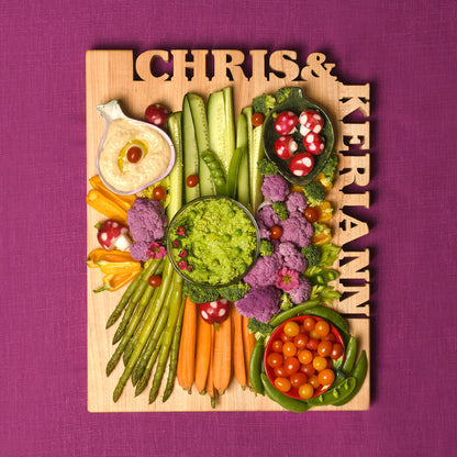 Personalized Cutting Board - Top & Side