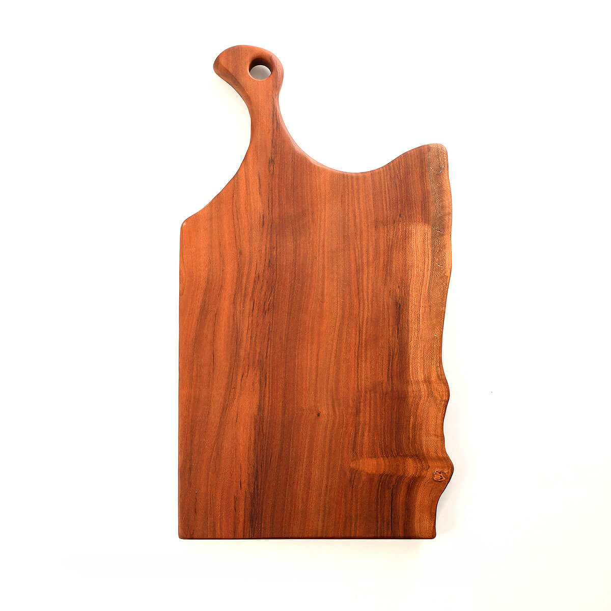 Live Edge Cutting Board with Handle  Words with Boards - Words with Boards,  LLC