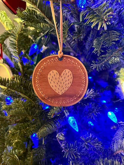 Wooden Letter Ornaments — Cherry