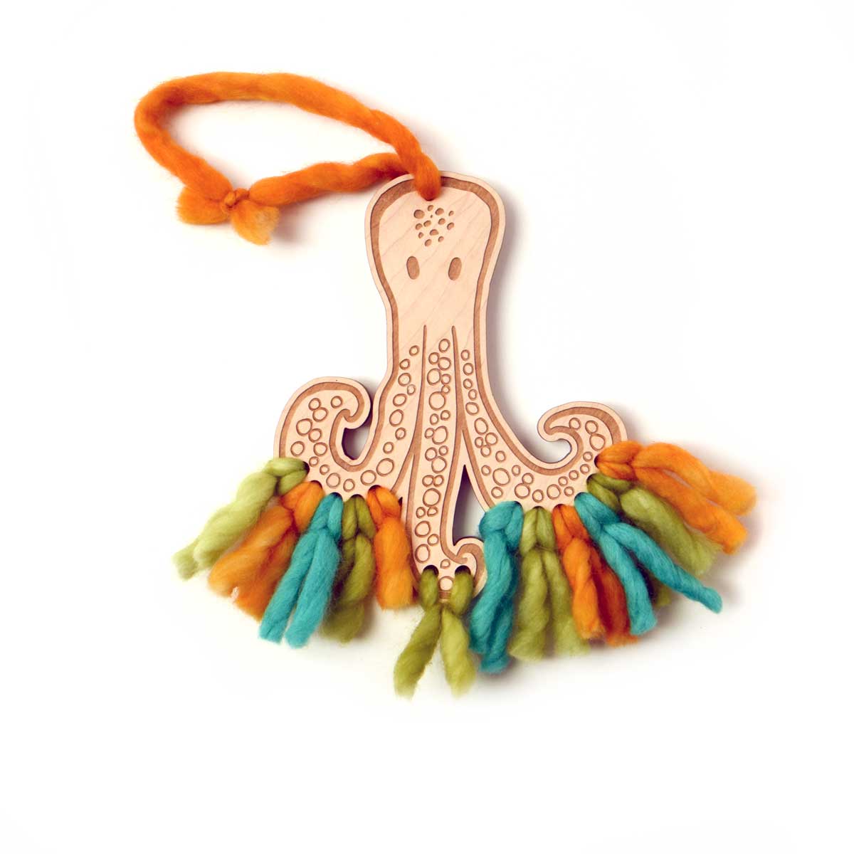 Animal Crafts - Octopus shape with colored yarn