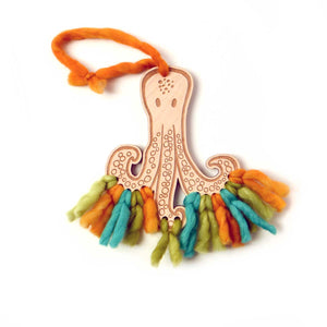 Animal Crafts - Octopus shape with colored yarn