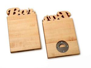 BAR CUTTING BOARD - WITH BOTTLE OPENER - 2