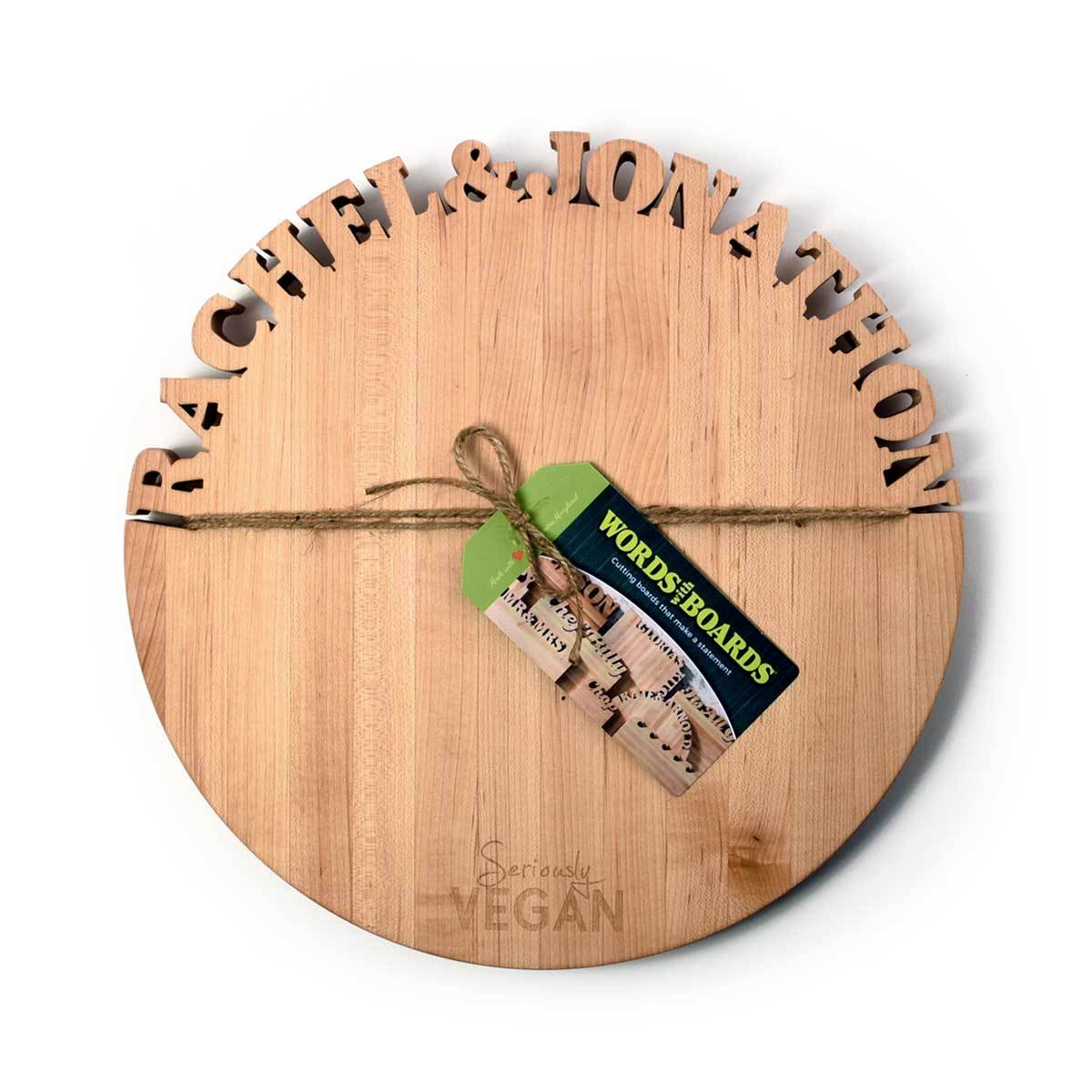 vegan products - custom cutting boards