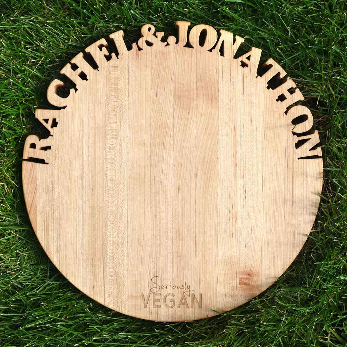 vegan products - custom cutting boards