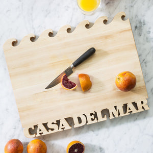 Wave Cutting Board ~ Text on Bottom - Words with Boards - 2