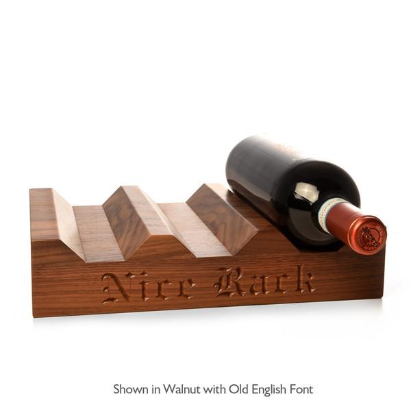Wood Wine Bottle Holder  Words with Boards - Words with Boards, LLC