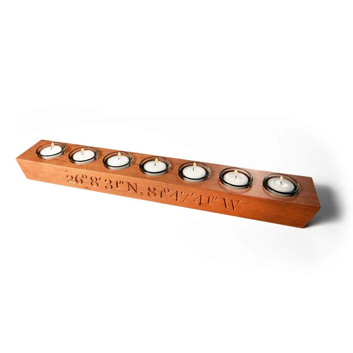 Wooden Candle Holders