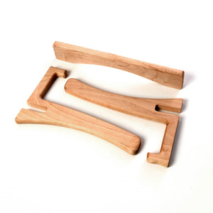 cutting board holder, maple, unassembled