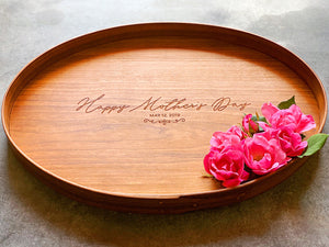 Decorative tray, personalized with Happy Mothers Day