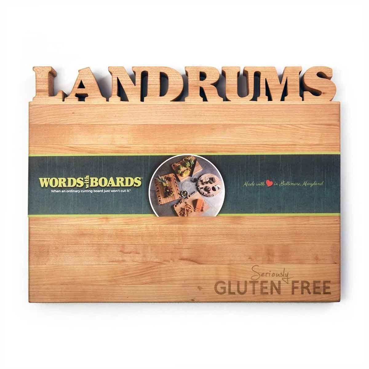 gluten free products - custom cutting boards