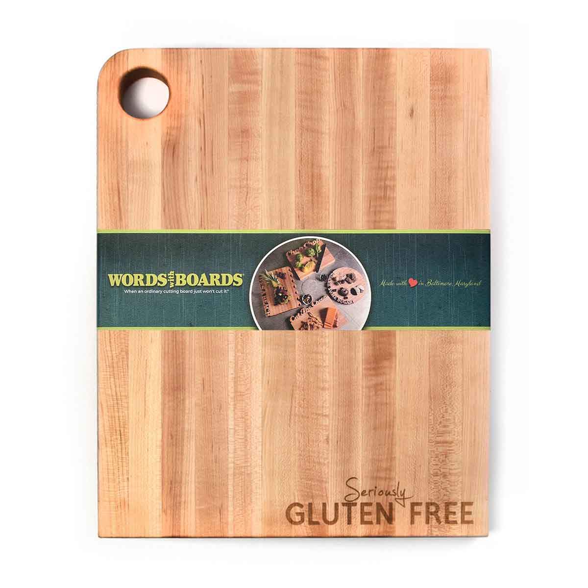 Gluten free products - cutting board