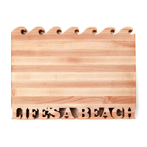 Cutting board - Life's a beach - Life is a beach with waves - Words with Boards - 1