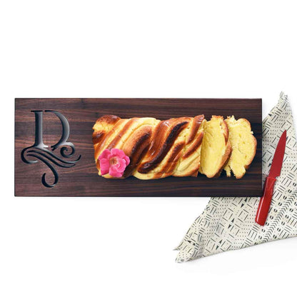 Monogrammed cutting board - Single Initial 
