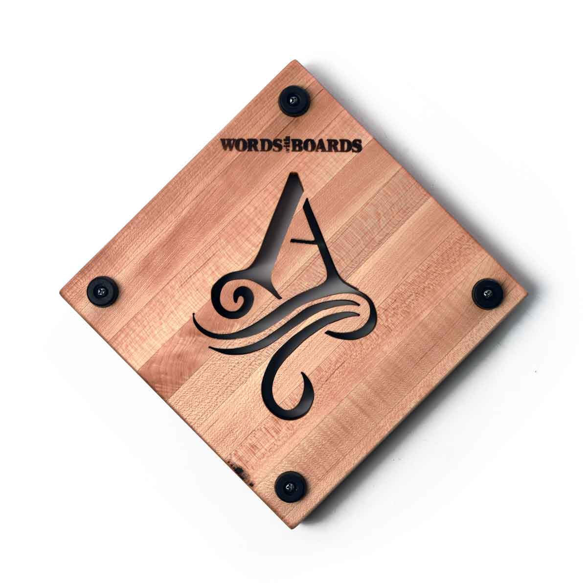 Monogram gifts - trivet -single initial