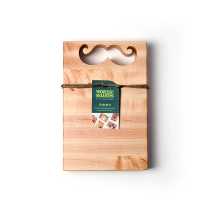 Mustache gift - wood cutting board with mustache shape cut out.jpg