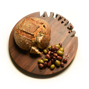 Round Cutting Board, 14"walnut