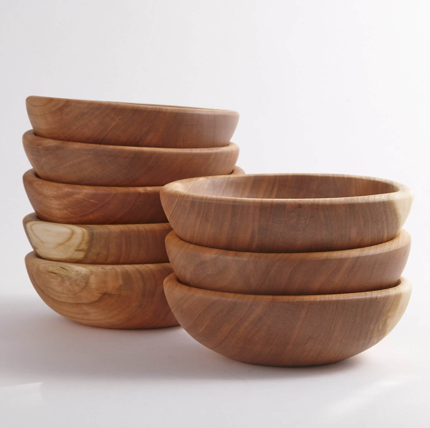 Small wooden bowl - single serving size made of cherry wood