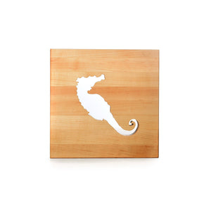 TRIVET - SEAHORSE - wooden trivets - Words with Boards
 - 1