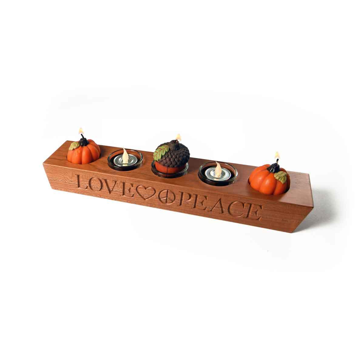 Wooden Tealight Candle Holder