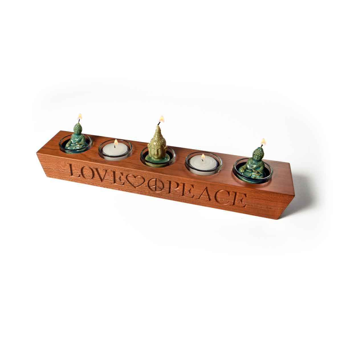 Wooden Candle Holder