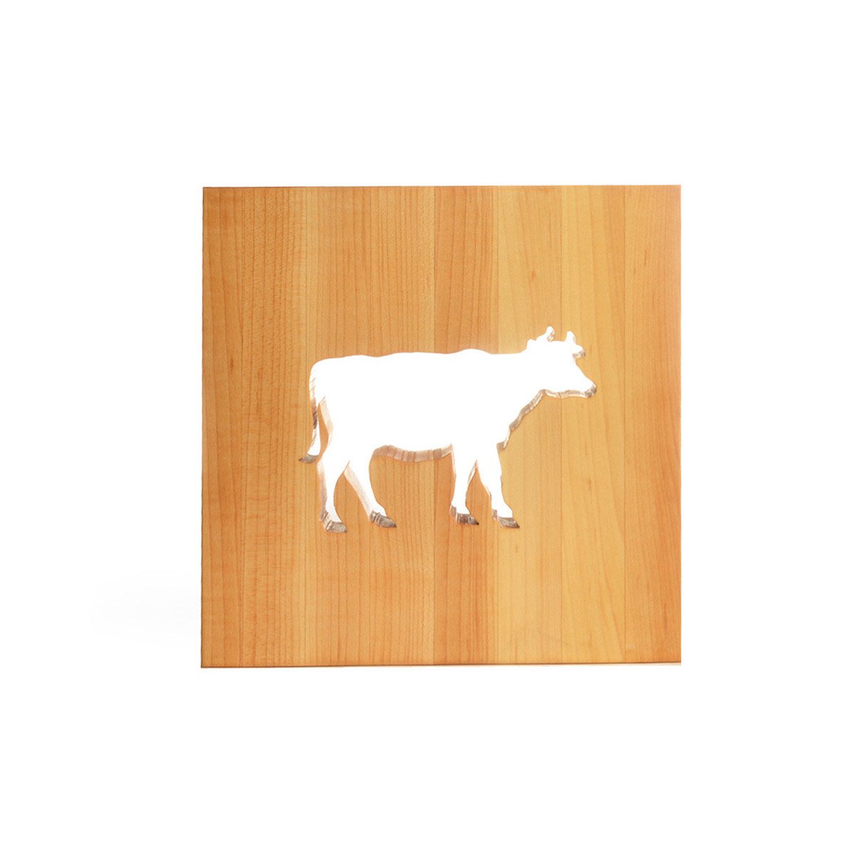 TRIVET - CALYPSO THE COW - wooden trivets - Words with Boards
 - 1