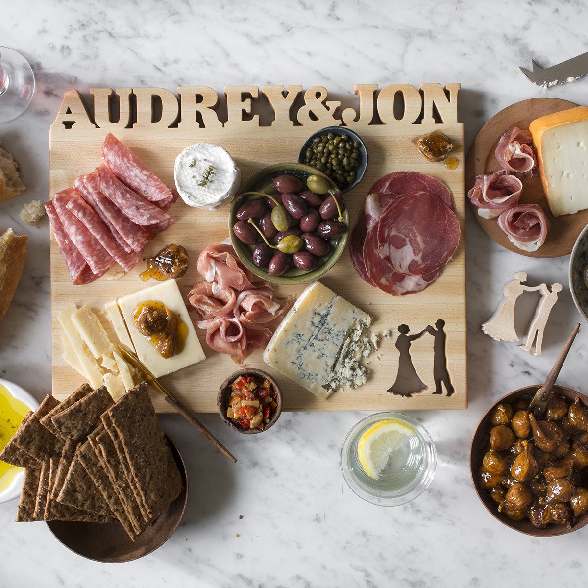 Large Horizontal Personalized Cutting Board ~First Dance - Words with Boards - 2