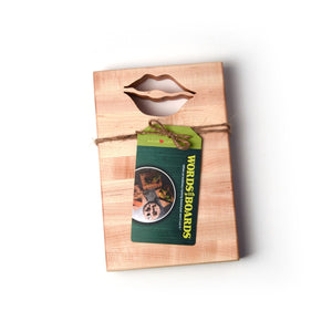 Cutting Board - chopping board with lips cut out - Words with Boards -2