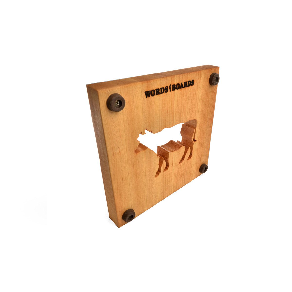 TRIVET - CALYPSO THE COW - wooden trivets - Words with Boards
 - 1