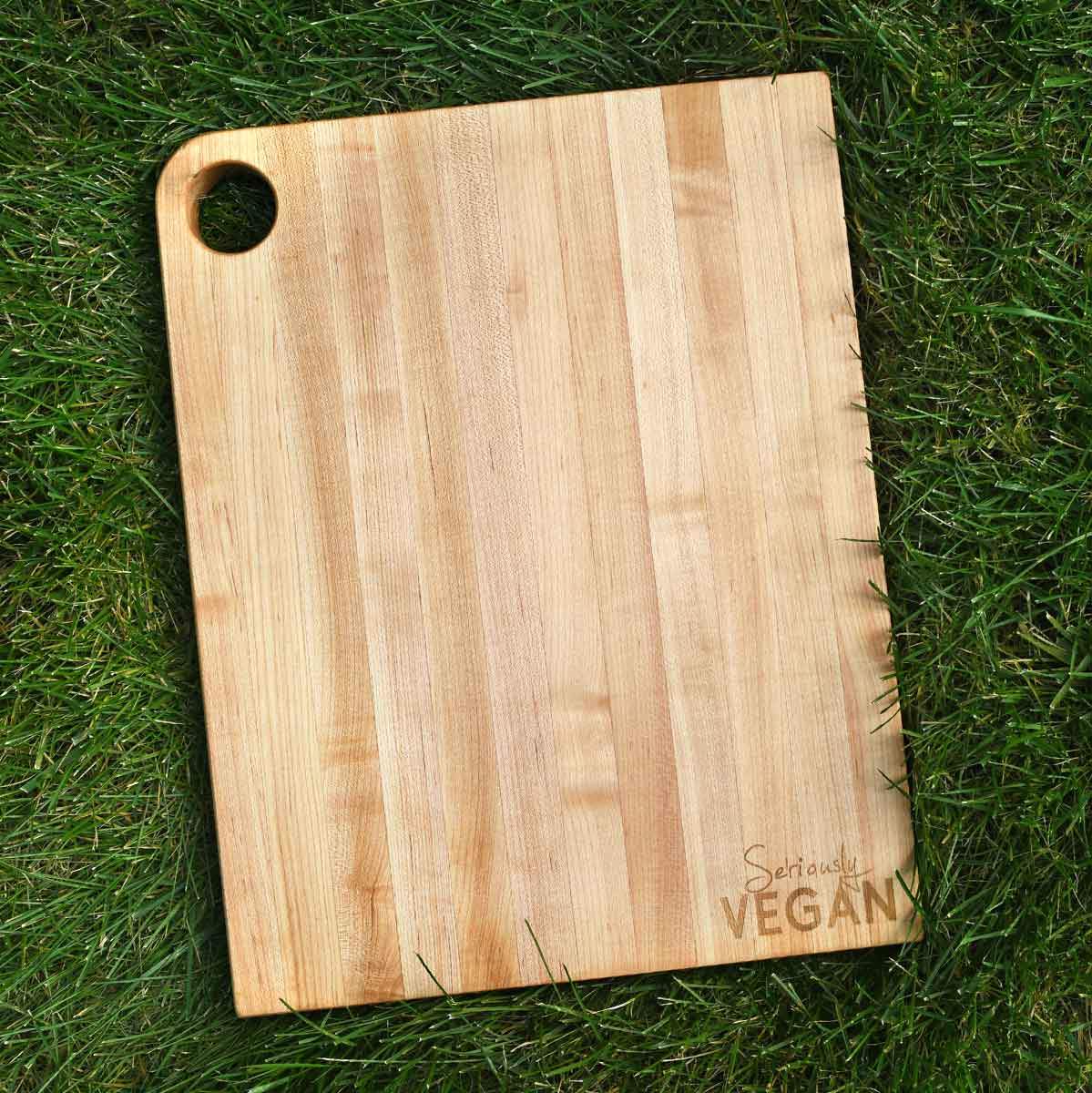 SERIOUSLY  VEGAN ~ Large Cutting Board